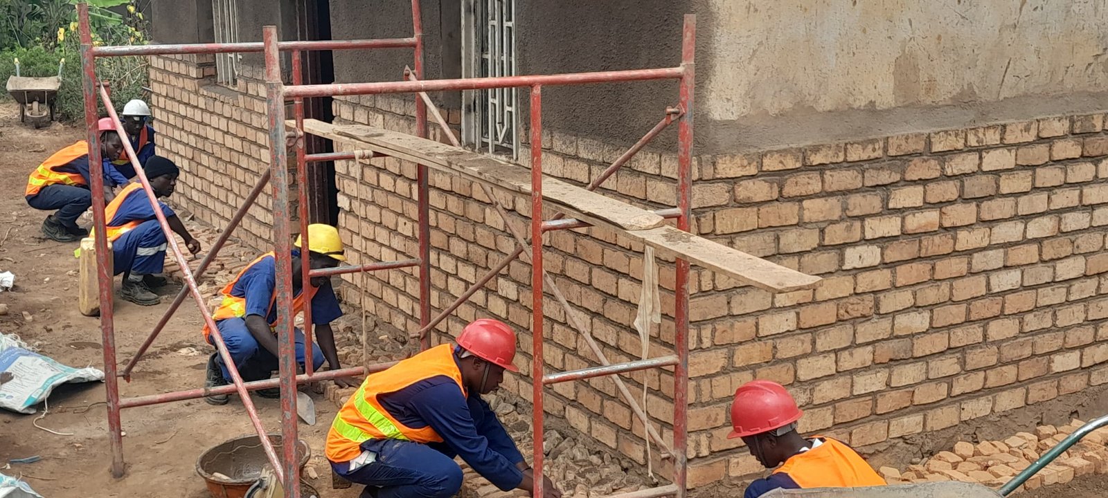 Trainees Constructing